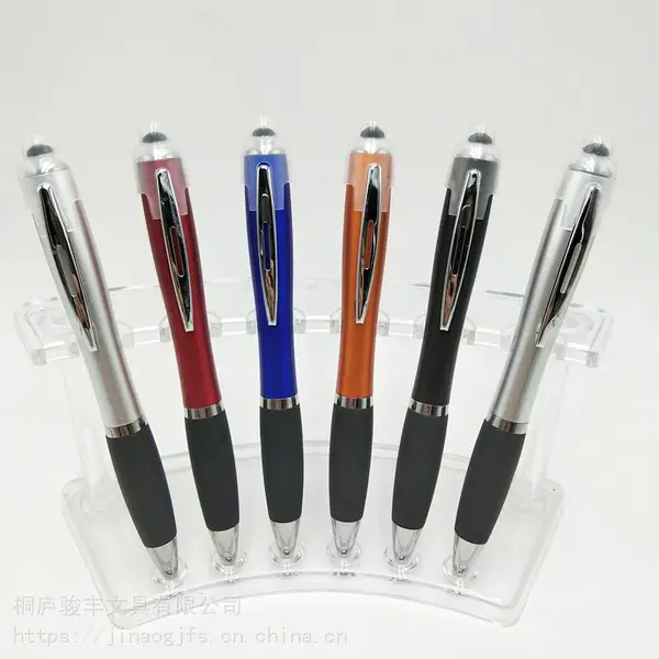 工厂直销 led灯箱圆珠笔 促销触屏笔创意商务圆珠笔可定制logo