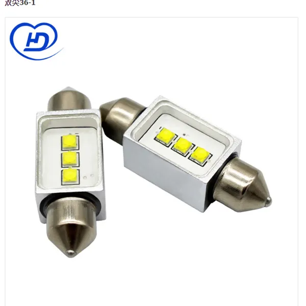 跨境热销 汽车LED解码双尖牌照阅读灯 C5W 31mm 36mm 39mm 41mm