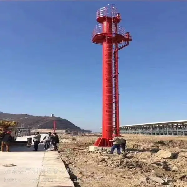 格构式标准节样式消防炮塔 双平台设计 泡沫-水两用炮塔