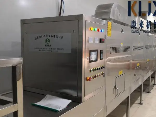 康来机械 微波烘焙机 kl-28kw-4 红豆薏米粉低温烘焙