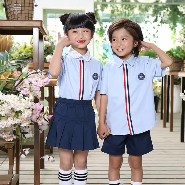 小学生校服夏季班服幼儿园园服夏装英伦风毕业照服儿童演出服套装