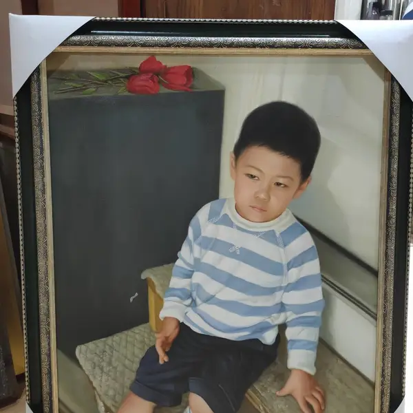 油画人物画像定做 家人照片绘制