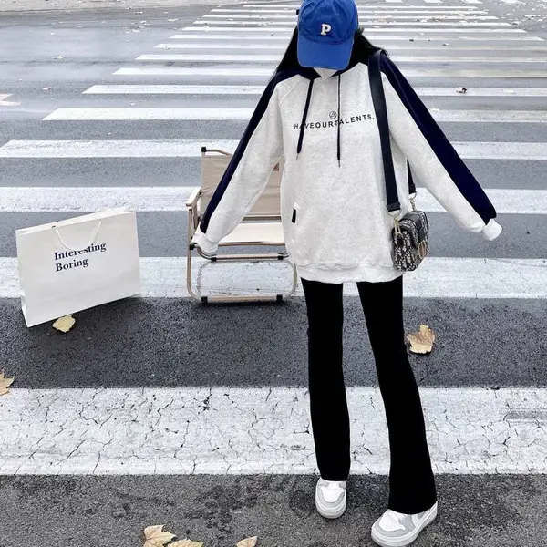 直播实体跑量好货 尚美主义卫衣 简约舒适休闲百搭印花卫衣