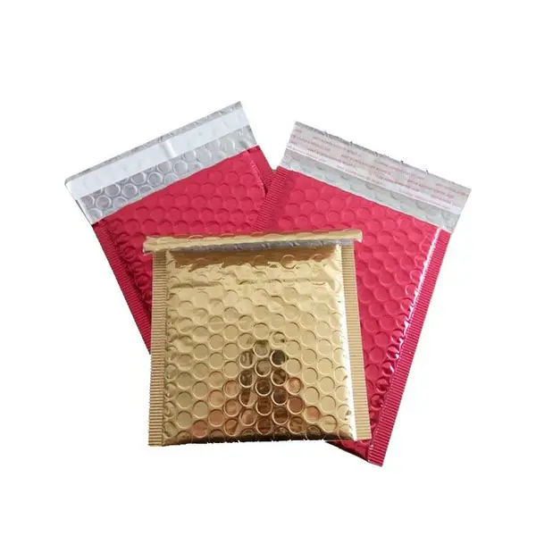 定制塑料背胶魔术贴气泡袋化妆品饰品防水防尘复合泡泡袋