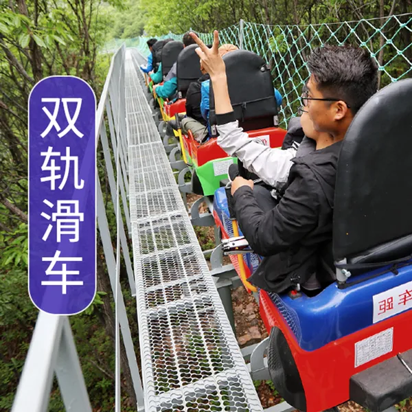 双轨滑车 景区无动力游乐设备 新型游玩项目 人气定制滑轨滑道
