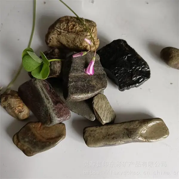 溪流石 天然底砂鱼缸造景 水族箱装饰 调节水质小石子