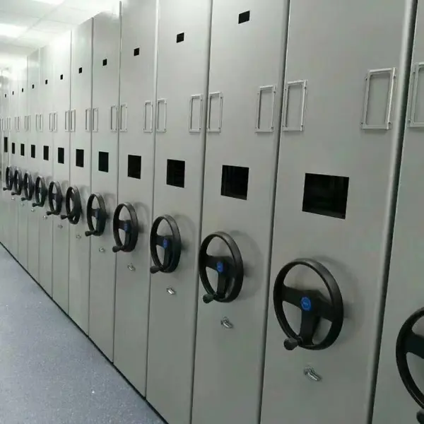 密集架电动智能密集架手摇式移动密集架钢制档案柜资料文件柜