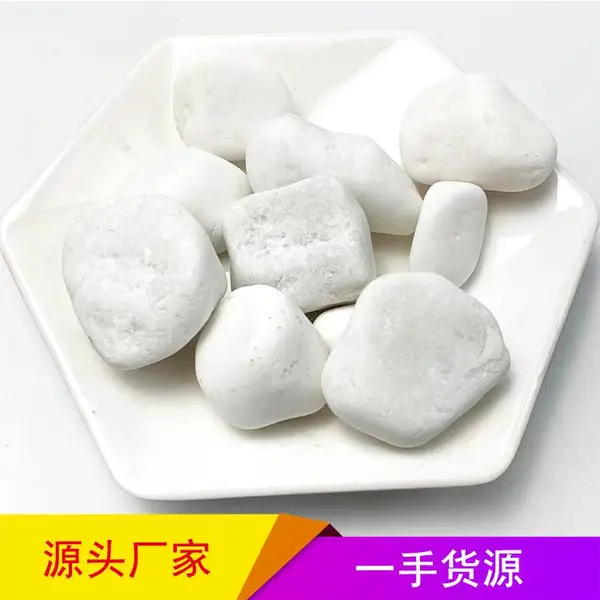 白色鹅卵石水处理滤料园林湿地造景黄蜡石变压器5-8-12公分河卵石