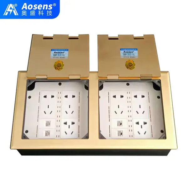 Aosens奥盛 AS-DK-3402T/180 开启式地插 信息插 电源插座 空架
