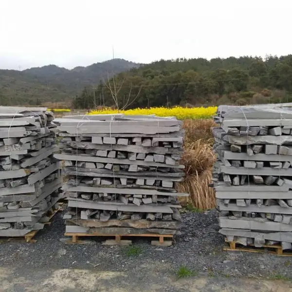 青石碎拼不规则形文化石 青石板文化石乱条荒料