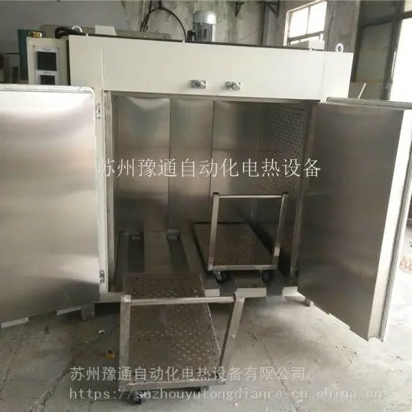 豫通无纺布烘干箱 蒸汽式纤维毛毡烘干箱 200℃工业台车烘箱