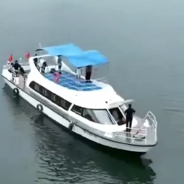 景区休闲艇 玻璃钢快艇 半棚全棚艇旅游观光船 使用寿命长