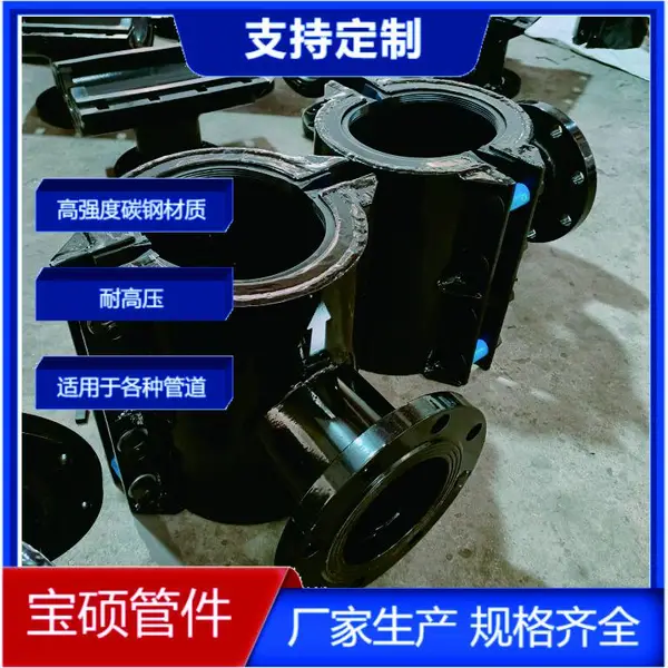 PE管160x160三通管卡 分水开支管阀门连接三通增接口