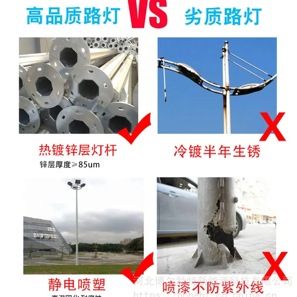 太阳能led路灯 山东济宁6米100w市电led路灯