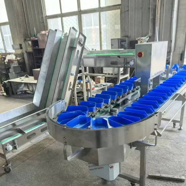 鸡爪重量分选机 鸡爪分级别机器 鸭爪冻品重量分选设备 0.5g精准分级