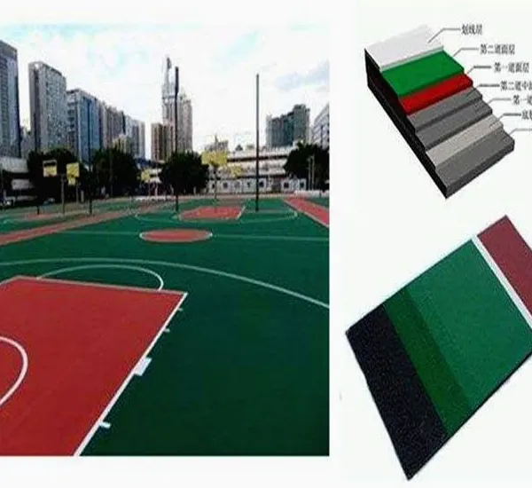 来宾忻城透水颗粒铺设,来宾忻城硅pu球场施工工序 丙烯酸球场材料