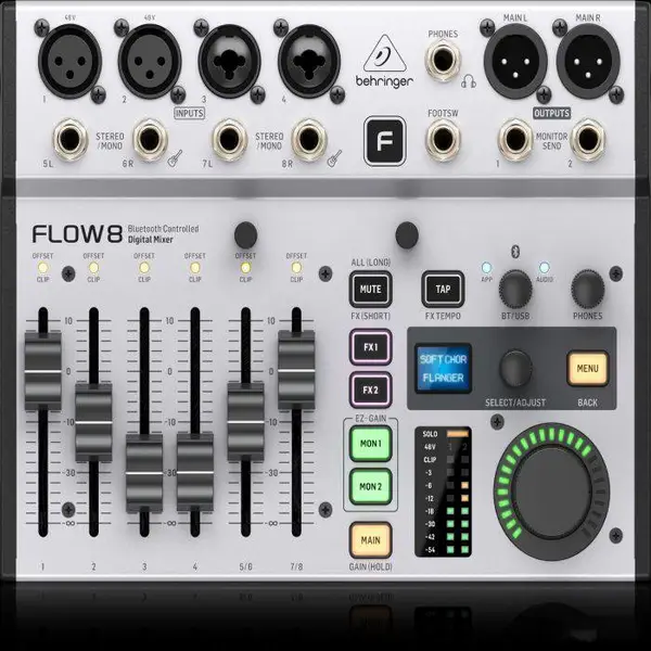 seer音响(朗声音响)百灵达(Behringer) FLOW8带效果蓝牙数字直播录音带声卡调音