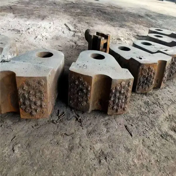大型金属破碎机高锰钢耐磨锤头Mn13Cr2甩锤