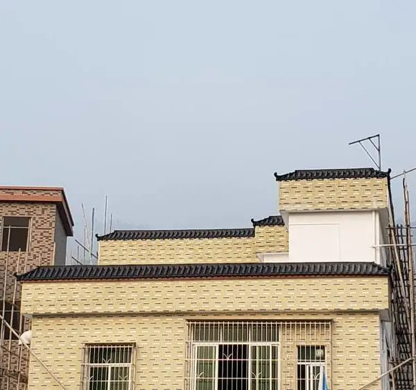 江苏公交亭凉亭盖顶瓦 仿古瓦 人字顶屋面盖顶瓦 pp一体瓦