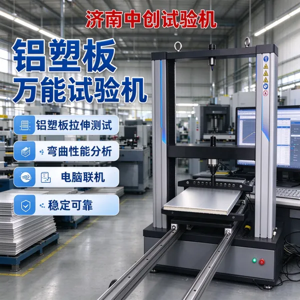 铝塑复合板拉伸试验机 塑钢板弯曲弹性模量测试机 10吨万能拉力机