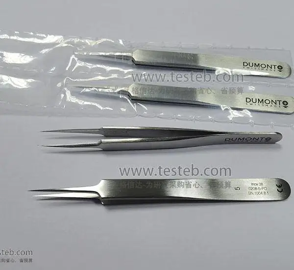 瑞士杜蒙Dumont 0208-5-PO镊子尖头0.01x0.05mm医用不锈钢全长110mm