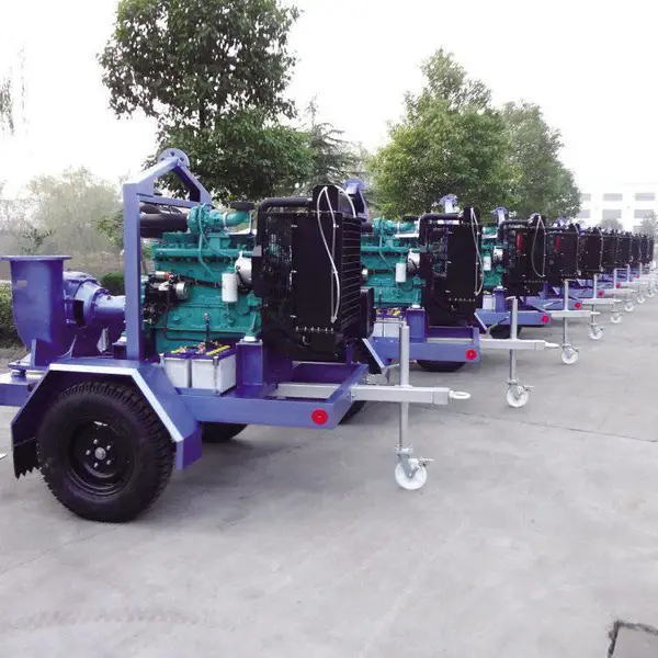 柴油机混流泵 大流量移动式抽水泵车 操作简便 鲁源