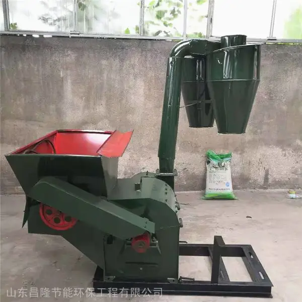 小尾寒羊饲料粉碎机 粗细可调粮食秸秆锤片粉碎机