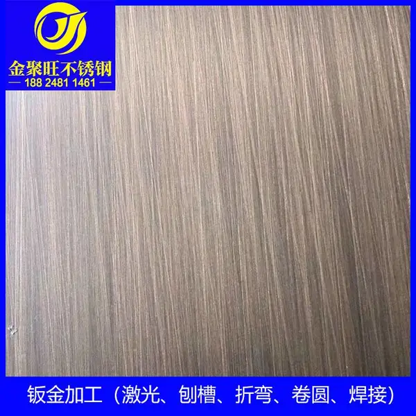 不锈钢矩管 金属木纹圆管201不锈钢木纹异型件折弯 304热转印加工