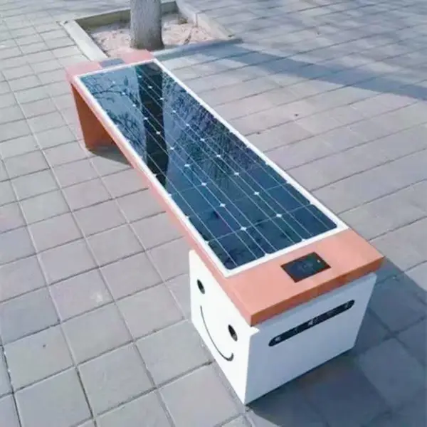户外智能座椅现代公共坐凳无线USB 蓝牙音箱照明功能齐全