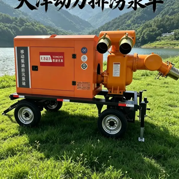 大型模块化吊装快速投用抽水机组3000立方全域特大灾后积水疏导泵