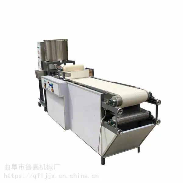 新型创业设备 鲁嘉牌豆腐皮机专业豆制品加工 防手工千张机
