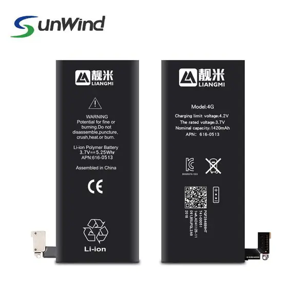 适用苹果全系列手机电池Iphone battery可按需定制容量标贴
