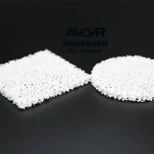 抗菌防霉脱臭网 发泡陶瓷光触媒除甲醛过滤网 环保光触媒空气过滤网
