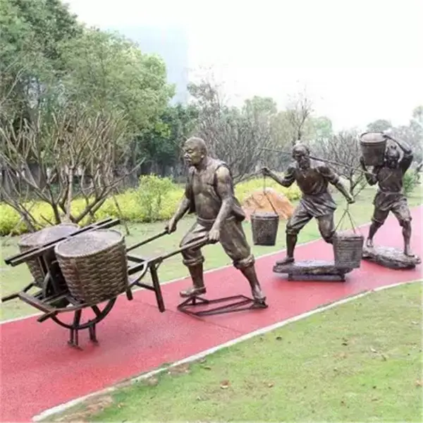 玻璃钢雕塑 人物组合雕塑 园林景观摆件 益丰玻璃钢