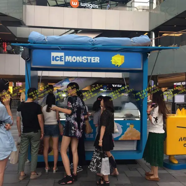 江门步行街小吃亭茂名商业街售卖花车惠州酒店小吃亭移动售货车