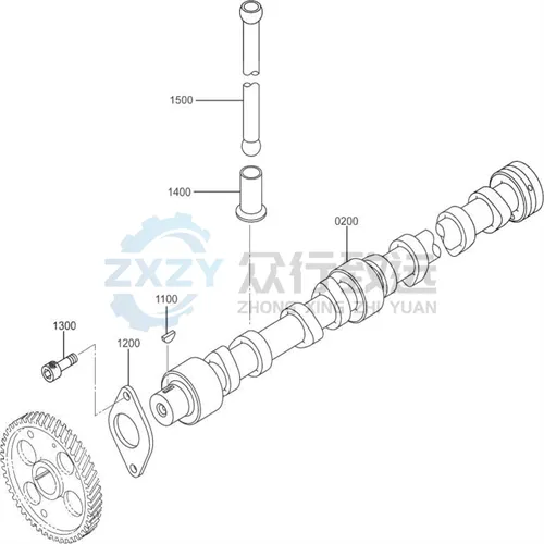 三一265/245挖机发动机D06FRC-TAA摇臂轴32R04-01010摇臂组件