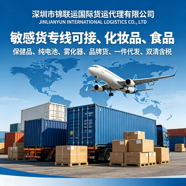出口运输卷发筒到英国 锦联运国际货代空派专线双清包税到门