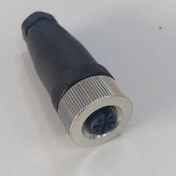 M12 A-CODE 母头 4PIN 锁螺丝塑料组装结构连接器