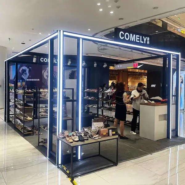 快闪店展架商场特卖搭建发光铝桁架中庭多径快装可移动展位框架