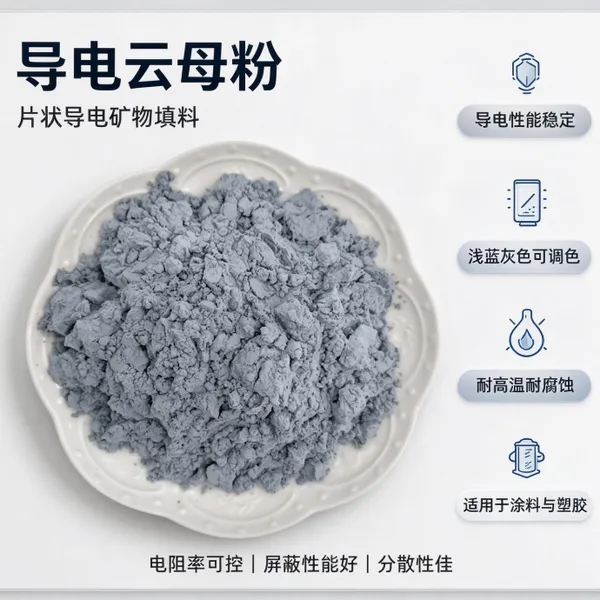 导电云母粉 防静电云母粉体导电稳定耐热耐腐蚀,分散性好,适用于防静电涂料、工程塑料、电磁屏蔽材料等,支