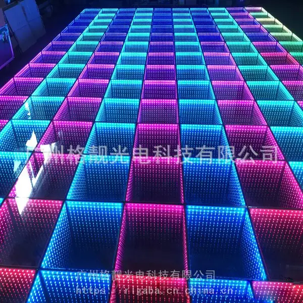 厂家地砖 LED镜面3D深渊地砖灯 3D立体地板灯 发光3D深渊地砖