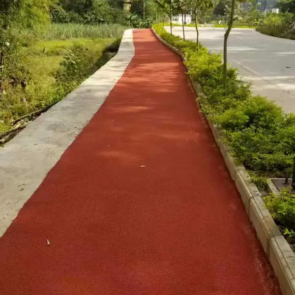 陶瓷颗粒防滑路面能做彩色图案标识吗