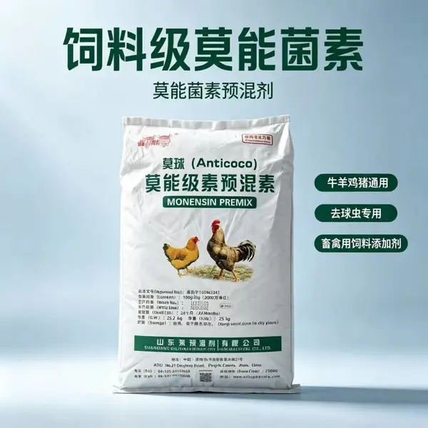 莫能菌素抗球虫 调控瘤胃发酵 促生长 提高饲料转化率瘤胃素