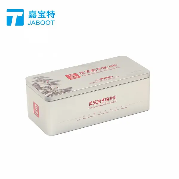 破壁灵芝孢子粉铁盒人参当归方形马口铁罐川芎人参中药材包装盒