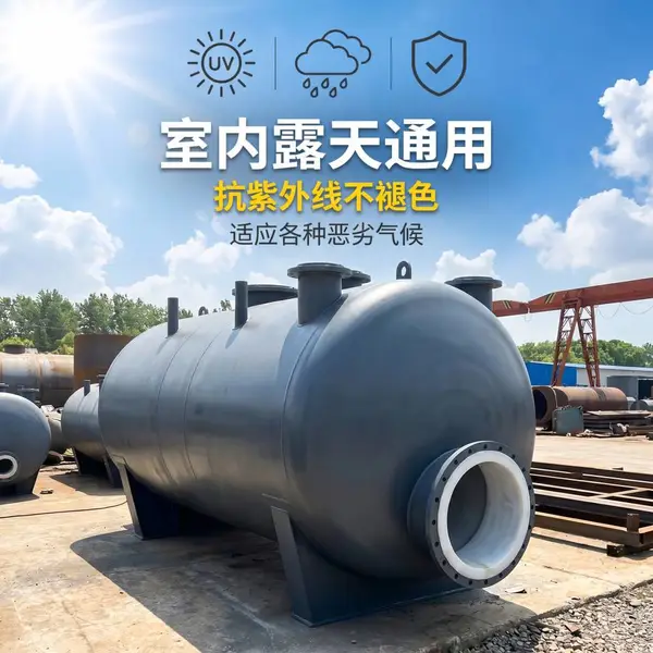陕西横山区卧式钢衬四氟储罐 强腐蚀介质储罐 非标防腐罐体加工