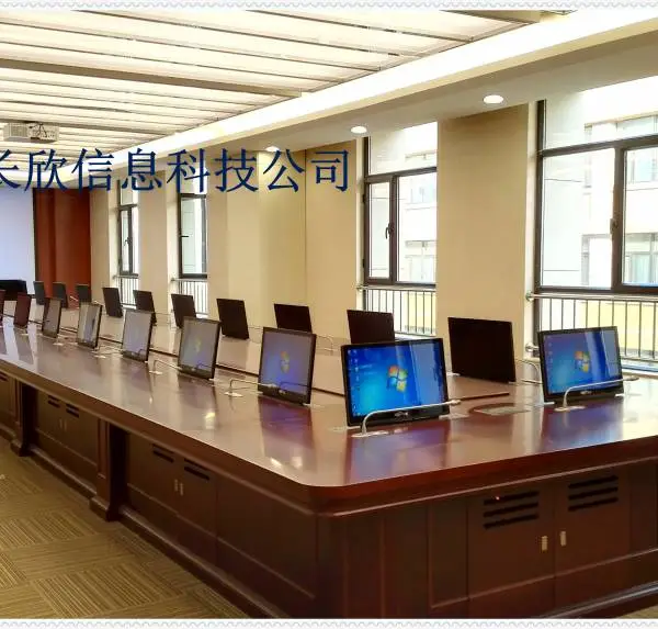 供应新疆自治区伊宁市会议室桌面电脑升降会议台品牌厂家