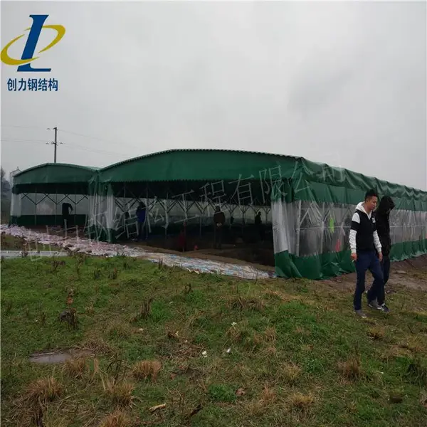 东营市加工玻璃雨棚,移动遮阳篷,环保喷漆房
