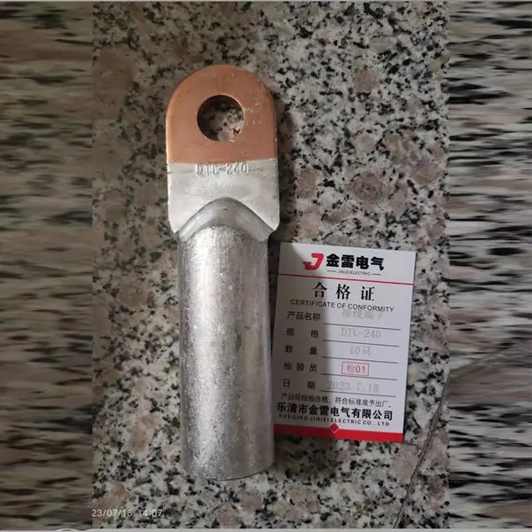 金雷定做非标铜铝鼻 铜铝过渡线鼻子 电线接线端子 光伏铜端子
