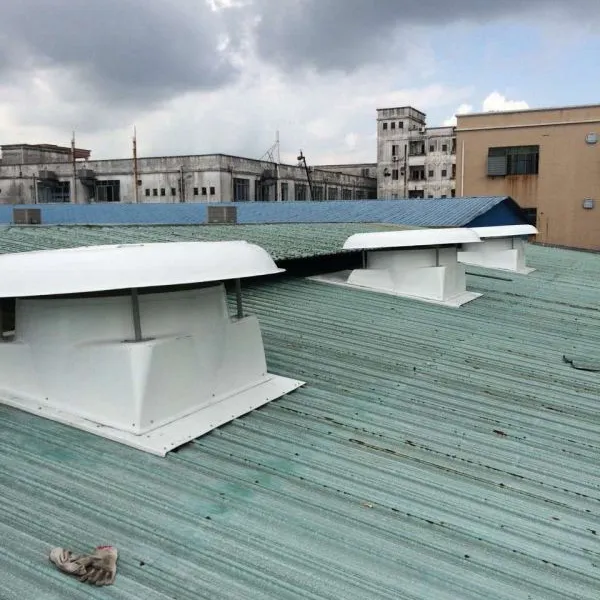 广西柳州屋顶防雨大风量排风机/钢结构厂房通风降温/旭丰玻璃钢防腐排风机