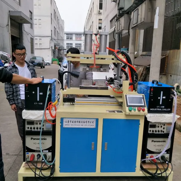 金属不锈钢 双工位双枪合页直缝焊接 PLC数控精准 永康威胜厂家直销